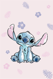 Deka mikroflanel Lilo and Stitch Pink 100/150